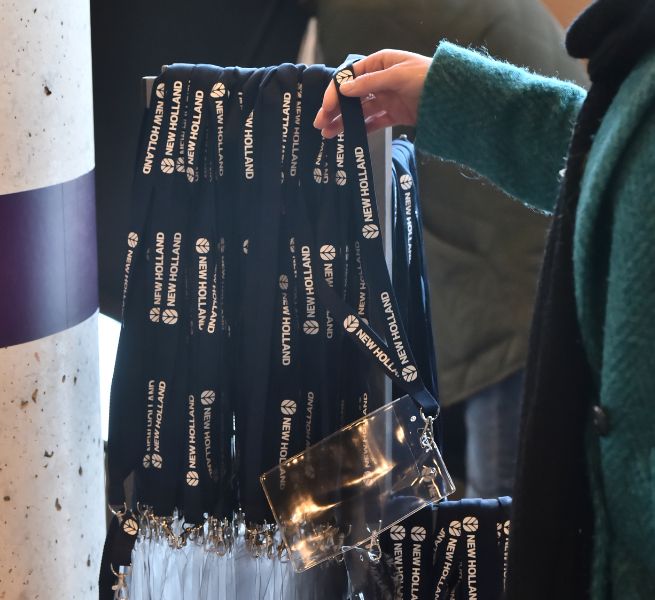 Badge with lanyards