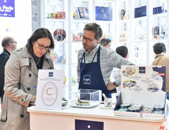 Perle des Dieux booth on Gourmet Selection
