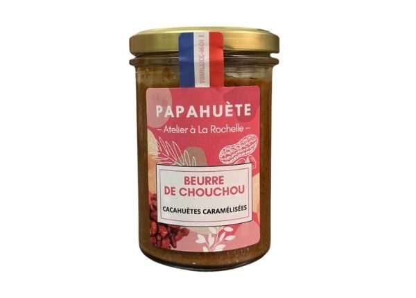 Jar of chouchou butter from the Papahuète brand, workshop in La Rochelle.