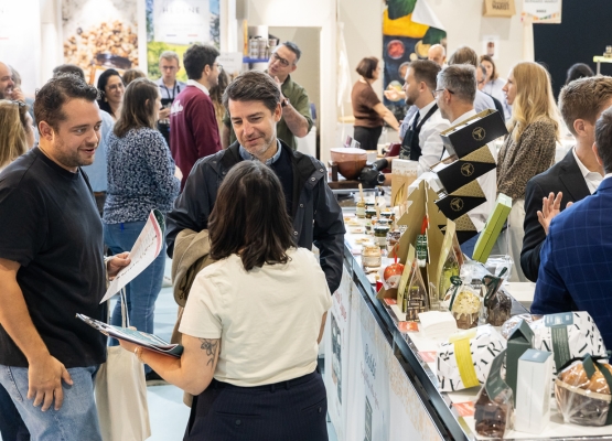 Visitors and exhibitors at the Gourmet Selection trade show
