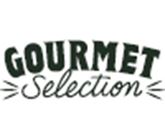"Gourmet Selection" logo in black letters with an elegant typography.