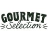 "Gourmet Selection" logo in black letters with an elegant typography.