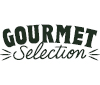 Logo "Gourmet Selection" en lettres noires avec une typographie élégante.